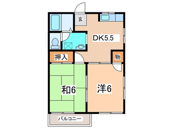 ソレイユ山手台の物件間取画像